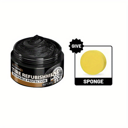 Tire Blackening Wax - Long-Lasting Shine & Protection, Scratch Concealment for , Bike, and Motorcycle Wheels - Revives and Covers Imperfections, High-Quality ABS Material, Wheel Care Solution|Sleek Appearance|Polished Finish, Tire Care for Cars