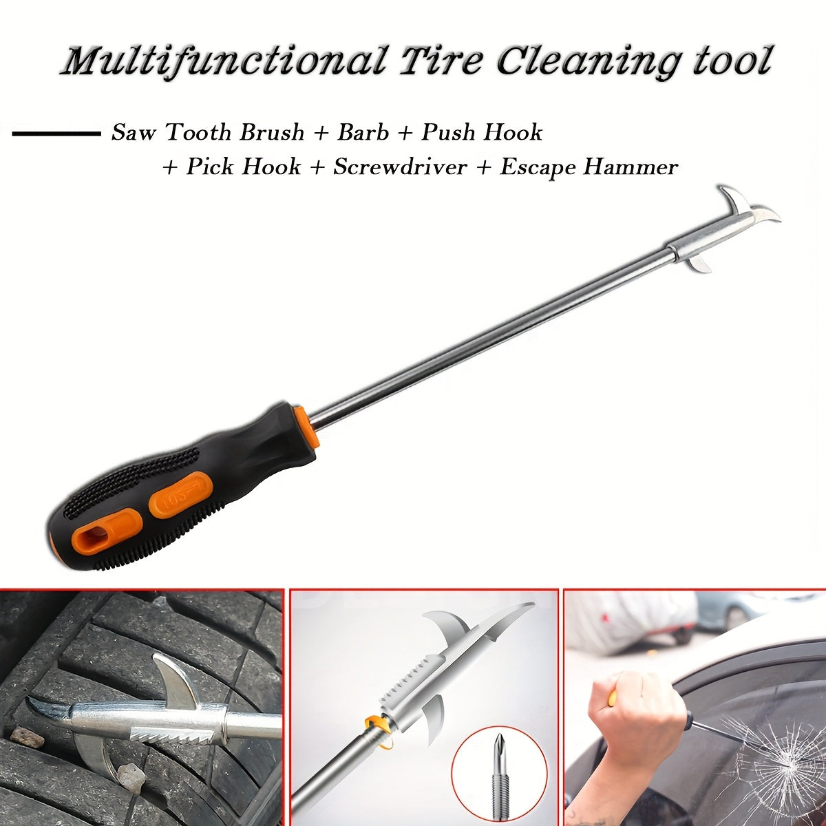 [Portable Car Tool Kit] Car Repair Tool Kit, Emergency Tool With Carrying Bag, Portable Car Door Opener Kit, Car Lockout Kit Car Unlocking Kit, Without Battery