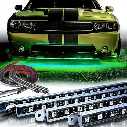 [LED Rock Lights] 8pcs And 4pcs - 15 LED/8 Pods Metal Alloy Upgraded LED Rock Lights, Suitable for Trucks, RGB LED Rock Lights with APP/Music Mode, Suitable for Jeeps, Trucks, UTVs, SUVs And Golf Carts, Neon Light Chassis Kits for Backlights, Car Accessor