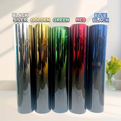 1 Roll of 19.7 X 118 Inch Two-Color Gradient Window Film with Heat Resistance, Protective, Contrasting, Tear-Off And Paste, Window Film Kit for Vehicle Exterior Additions