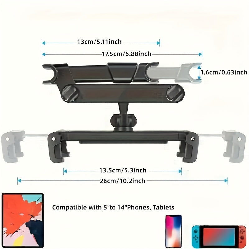 Tablet Holder And Phone Holder for Car Rear Headrests
