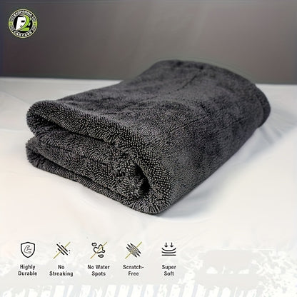 Microfiber Towels for Cars - 1300GSM X Large Size Quick Dry High Absorbent Edgeless Streak Free - Car Drying Towel for Detailing 24x36in