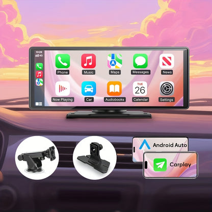 7-Inch Wireless Car Display with Car Audio, HD Touchscreen, 1080P Reversing Camera, Dashcam, GPS Navigation, Mirror Link, FM/AUX/USB/TF Interface, Compatible with All Car Models, a Must-Have for Vacations, And a New Year'S Gift for Dad And Driver