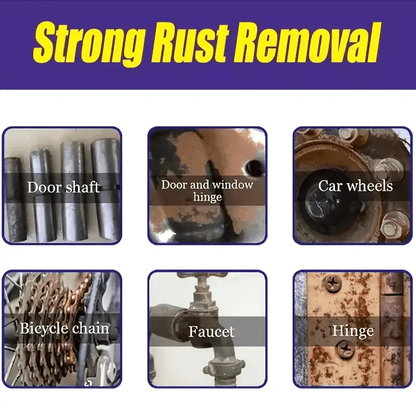 100ml Rust Remover Spray 3. 38oz - Dissolves Tire Rust, Protects Hubs and Brake Drums, Suitable for Rust on Scissors, Gears, Tools, Household Dust-Free Metal Surfaces, Kitchen Appliances, Car Tires - Suitable for Car, Bicycle Chains, Tools And