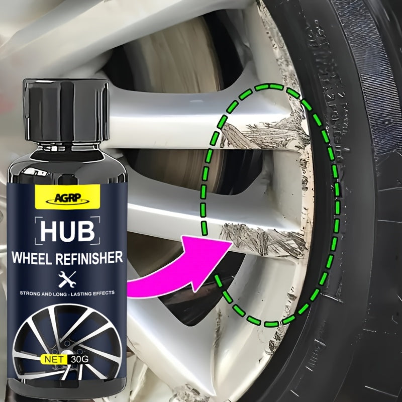 Kit for Repairing And Restoring Scratches on Car Wheels - Professional Hub Refinishing for Aluminum And Steel Rims - Metal Shine Rejuvenator with a Long-Lasting Protective Layer
