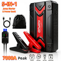 7000A-Classic Black-Car Starter + Smart Clamp