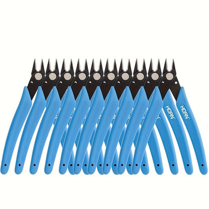 [Precision Flush Cutter Pliers] 5/10pcs 5-Inch Precision Flush Cutter Pliers - Durable Steel, Rust-Resistant, Micro Side Cutting Nippers For Electronics, Zip Ties, Crafts, Model Kits, Set Of 10