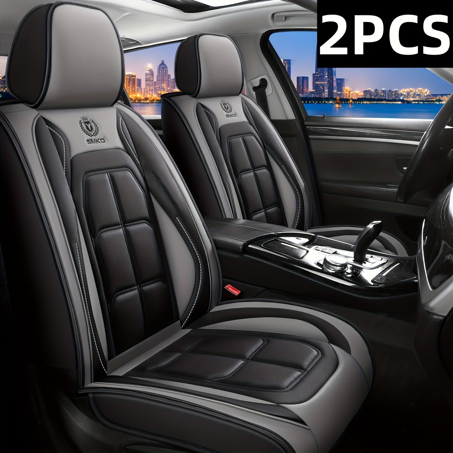 1pc, 2pcs, 5pcs, Advanced Faux Leather Car Seat Cover, Imitation Faux Leather Car Seat Cover, Protective Seat Cover, Suitable For Cars, SUVs, Vans And Trucks, Dirt-resistant, Send Gifts To Relatives