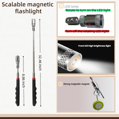 Car Maintenance Tool Set, Stainless Steel Assorted 5Th Wheel Pin Puller, Car Emergency Hook Tree Cleaning Hook, Perfect for Home Repair & Car Enthusiasts, Without Battery