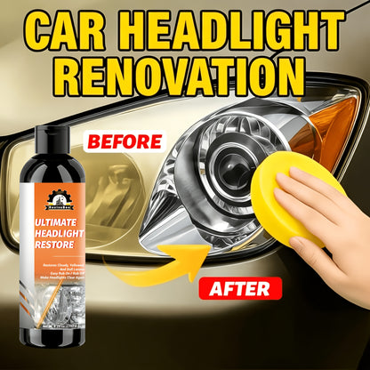 Automotive Headlight Repair Kit - Quick Refurbishment Solution, No Polishing Required, Instantly Clear Cloudy Lenses, Enhances Visibility & Brightness, Easy-to-Use Restoration and Care Kit for Car Headlight Maintenance, Headlight Cleaner