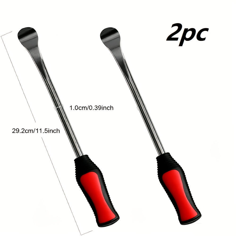 14.5-inch 19pcs/11.5-inch 22pcs Tire Pry Bar Tool, Motorcycle Tire Changer, Tire Lever Set for Motorcycle, ATV, and Lawn Mower Tire Replacement Kit, Includes Rim Protector, Valve Tool, and Accessories