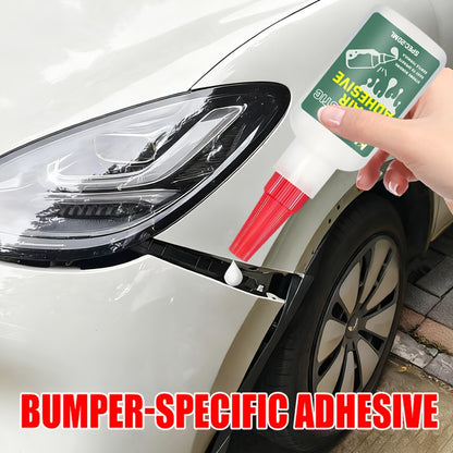 KJM Liquid Instant Adhesive & Repair Glue - Quick-Dry Strong Bonding Agent for Cars, Auto Body, Bumpers, Headlights, Mirrors, Plastic & Metal Surfaces - No-Mix Formula (Liquid Applicator Tube) - Car Restoration Adhesive