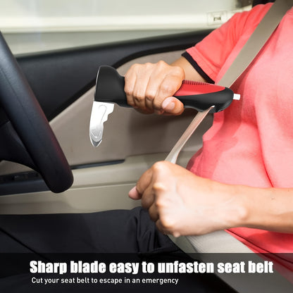 Vehicle Support Handle for The Elderly And Disabled Portable Vehicle Door Assist Handle with LED Lights, Seat Belt Circuit Breaker And Window Breaker