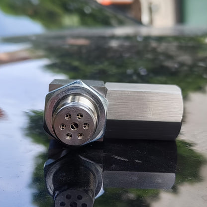 90-Degree Stainless Steel Sleeve Adapter, Universal Three-Way Expansion Connector, Suitable for M18 × 1.5 Oxygen Sensors - Compatible with Closed-Loop Frequency, Offers Catalytic Aging Protection, Durable Repair Tool