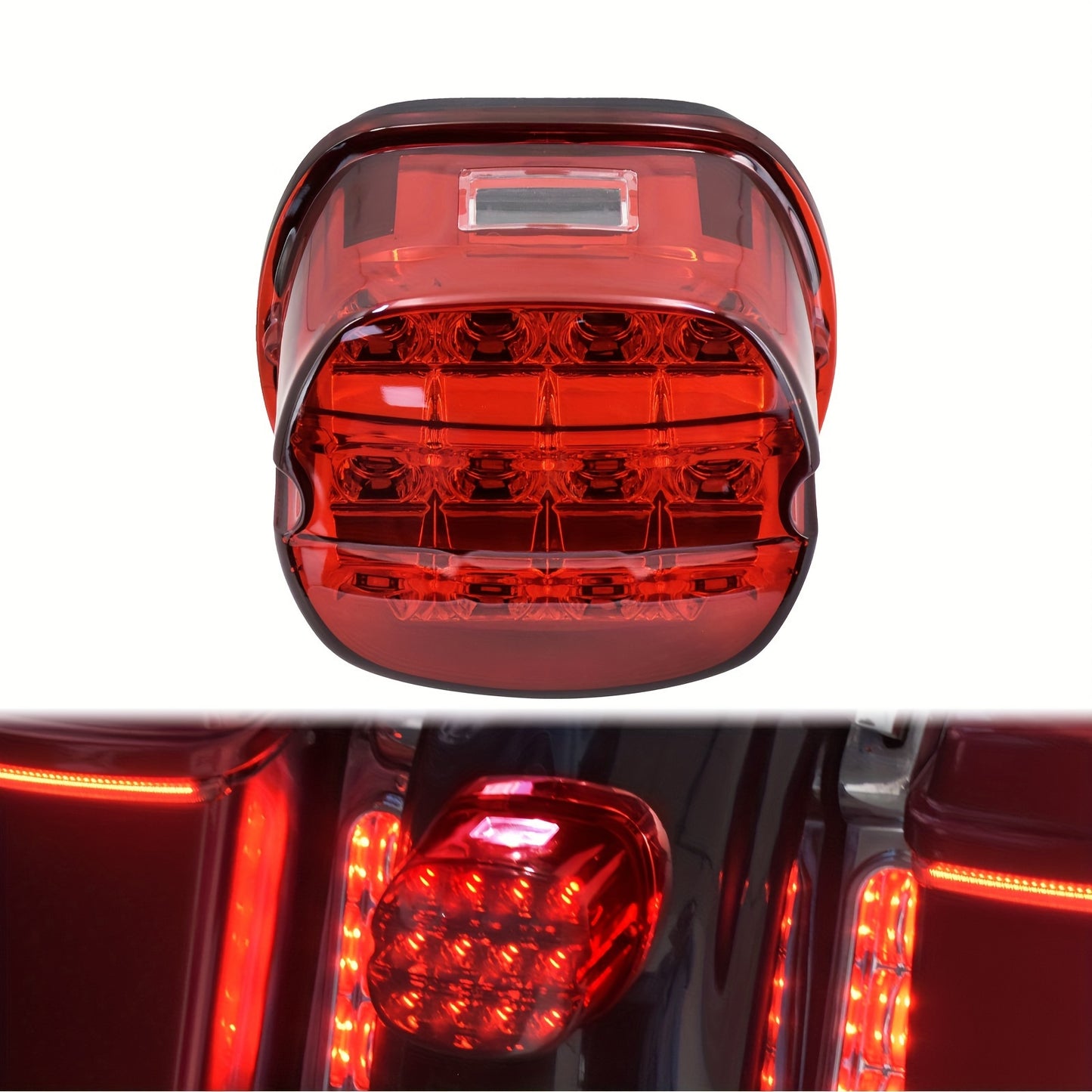 Motorcyle LED License Plate Rear Lamp for Harley for Sportster XL 883 48 for Dyna for Touring for Road King FLHR for Electra Glide