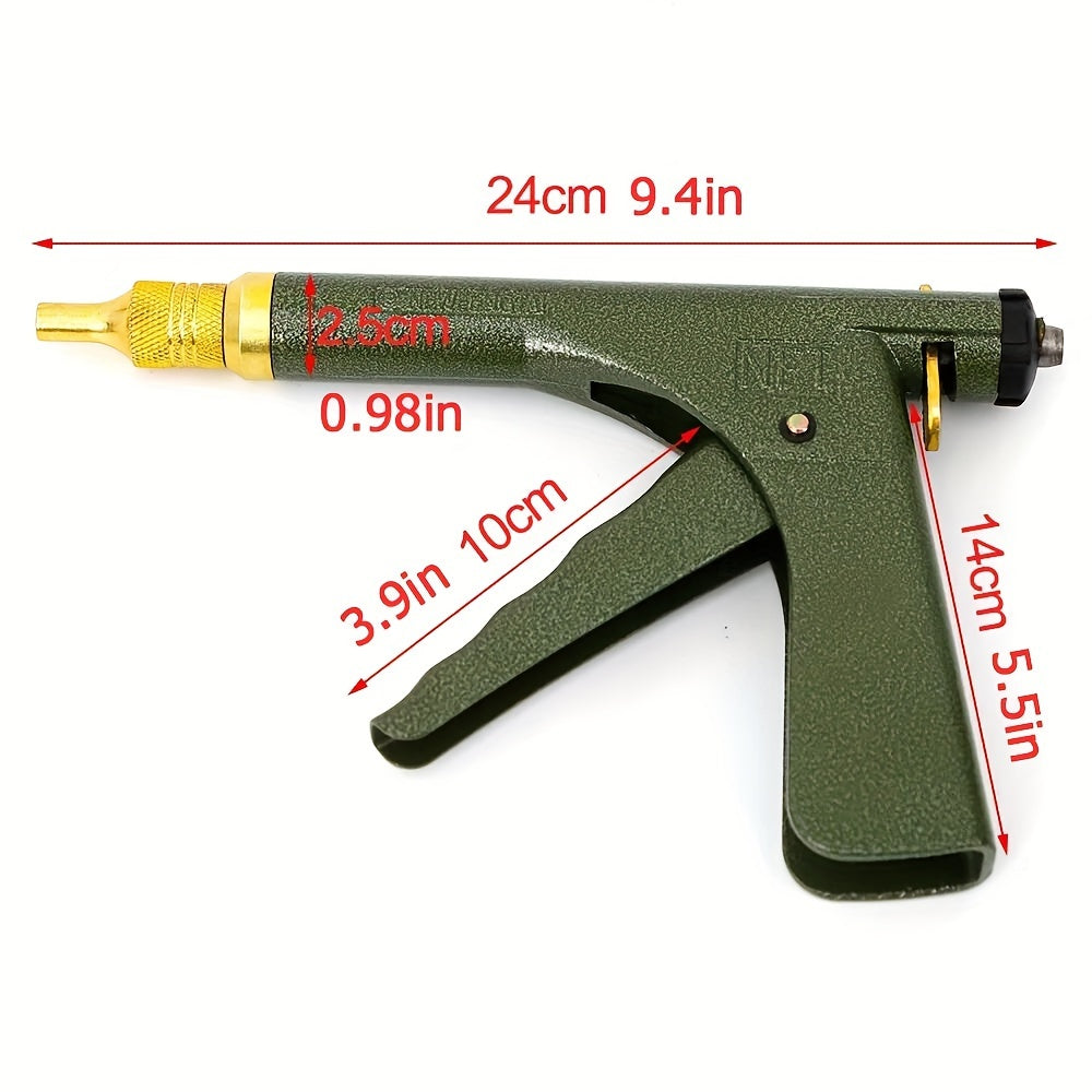 Tire Plugger Tubeless Tire Wheel Repair Gun Kit Mushroom Plug Probe Nozzle! - Tire Repair Kit - Tubeless Tire Wheel Repair Gun with Mushroom Plug And Probe Nozzle for Easy And Fast Fixing - Essential Tool for Car Owners And Mechanics, Tire Repair Gun, Tir