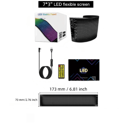 LED Devil Eye Lights for Car, Programmable Led Sign, Flexible LED Matrix Pixel Panel, USB Power Supply, Pre-Made Animation And Text Led Car Sign, APP& Remote Control, LED Sign for Car, Halloween, Christmas, New Year, And Birthday Decorations