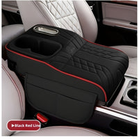1 piece, black with red stitching