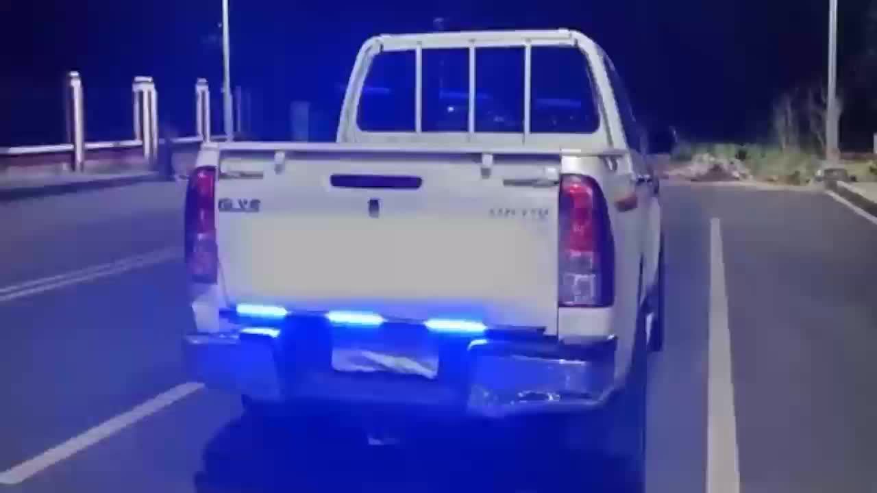 Gradient Dual-color Light, Gorgeous Night Lighting Lamp, 65-inch Double Row LED Light, LED Pickup Step Light, Suitable for Pickup Trucks, SUVs, Truck Rock Lights, Car Ambient Light, Easy to Install