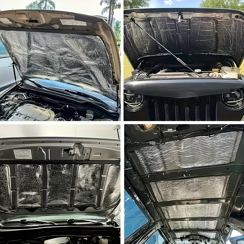 26/22Sqft Sound Deadener Car Heat Shield Noise Reduce Mat with Adhesive Layer Gifts Decorations Tools Free