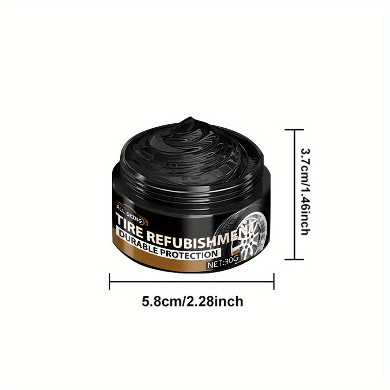 Tire Blackening Wax - Long-Lasting Shine & Protection, Scratch Concealment for , Bike, and Motorcycle Wheels - Revives and Covers Imperfections, High-Quality ABS Material, Wheel Care Solution|Sleek Appearance|Polished Finish, Tire Care for Cars