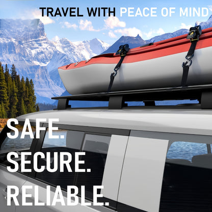 2 Pack Heavy Duty Auto Retractable Ratchet Straps, 1700LBS, 1500LBS/1400LBS/1100LBS Tie Down Straps with Automatic Tightening Cargo Securing System for Truck, Motorcycle, Boat, Canoe & Trailer, Father's Day Gift for Dad, Gifts for Men,