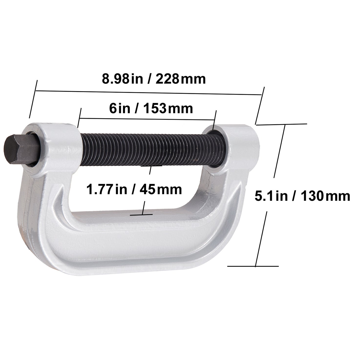 VEVOR Ball Joint Press Kit C-press Ball Joint Tools 10 pcs/21 pcs/23 pcs Automotive Repair Kit, Heat treatment of C-type clamps and screws/All heat treatment