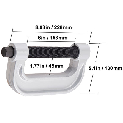 VEVOR Ball Joint Press Kit C-press Ball Joint Tools 10 pcs/21 pcs/23 pcs Automotive Repair Kit, Heat treatment of C-type clamps and screws/All heat treatment
