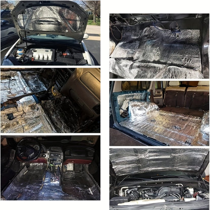 26/22Sqft Sound Deadener Car Heat Shield Noise Reduce Mat with Adhesive Layer Gifts Decorations Tools Free