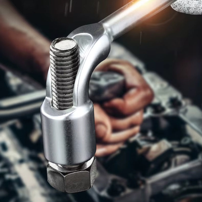 Set of 6 Hardware Tools Including a Mirror Perforated Wrench, L-Shaped Elbow Socket Wrench, And a Double-Headed Elbow Perforated Hexagon Socket Pipe Wrench