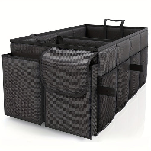 Foldable Car Trunk Organizer, Waterproof Car Organizer, Portable Large Capacity Trunk Organizer, Universal Version