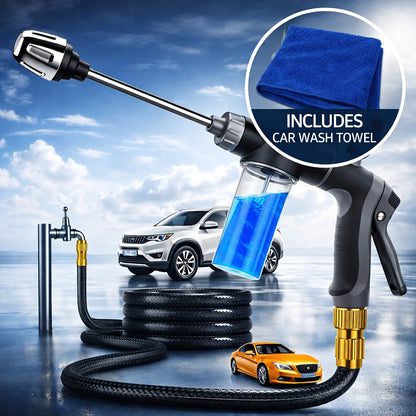 Portable Wash Spray Gun Enhanced Water Flow Easy Grip Christmas New Year Handy Item for Car Wash & Garden Use