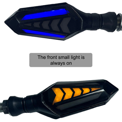 2pcs 12V Universal LED Double Side Flow Arrow LED Light for Truck Truck Boat SUV ATV Blue Yellow Light