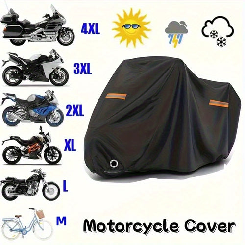 420D Thickened Oxford Cloth Motorcycle Cover - All-Season  Fit, Durable Weatherproof Protection for Motorcycles, Scooters & Small Vehicles, Motorcycle Cover, Vehicle Protection, Sleek Design, Highquality Material125 Sold