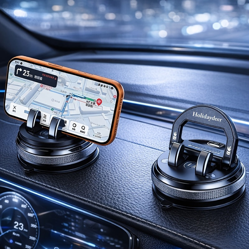 New 360 Degree Rotating Car Phone Holder - Car Dashboard Phone Holder, Durable Dashboard Mount, Suitable for Smartphones, Ideal for Car Navigation And Entertainment, Sturdy And Non-Slip Support