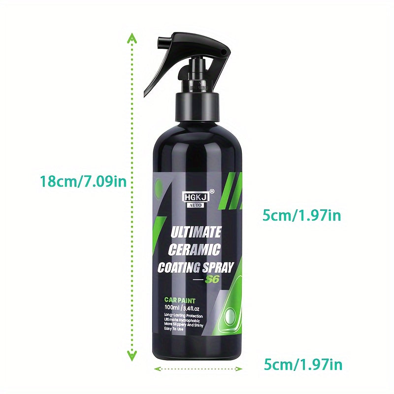 Car Paint Coating Spray, Car ProtectionCoating Spray, Multi-functional Coating Renewal Agent, Ceramic Car Coating Agent Spray, Fast-Acting Coating Spray
