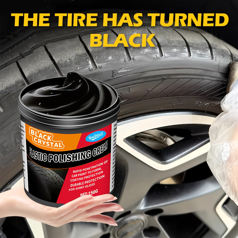 150G/5.29Oz Complete Car Revitalization Set: Restore Plastic, Enhance Interior Shine, Tires & Fix Discoloration - Suitable for Halloween Treats, Christmas Presents