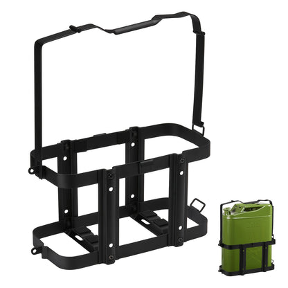 5 Gallons (20L) Fuel Storage Container Can Holder Mount, Jerry Can Mounting Holders, Lockable Mounting Bracket for Camping, RV, Motorcycle, And Overlanding, solely for Metal NATO Style, Gas Can Mount Rack, solely Rack