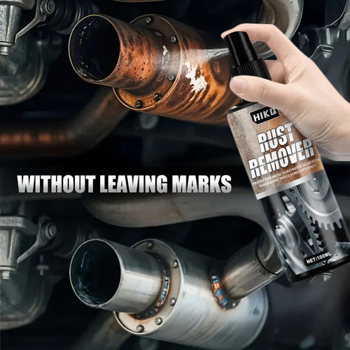 100ml Rust Remover Spray 3. 38oz - Dissolves Tire Rust, Protects Hubs and Brake Drums, Suitable for Rust on Scissors, Gears, Tools, Household Dust-Free Metal Surfaces, Kitchen Appliances, Car Tires - Suitable for Car, Bicycle Chains, Tools And