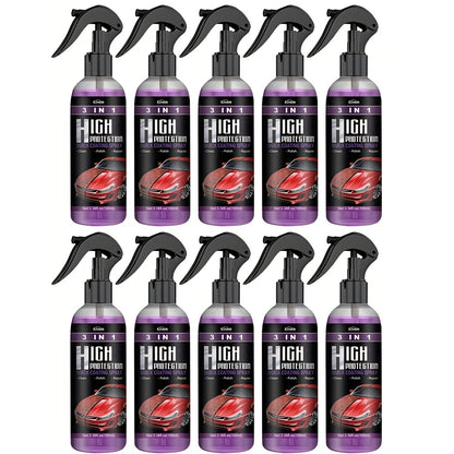 3/10pcs 3.38oz 3in 1 High Protection Quick Car Coat Ceramic Coating Spray Hydrophobic