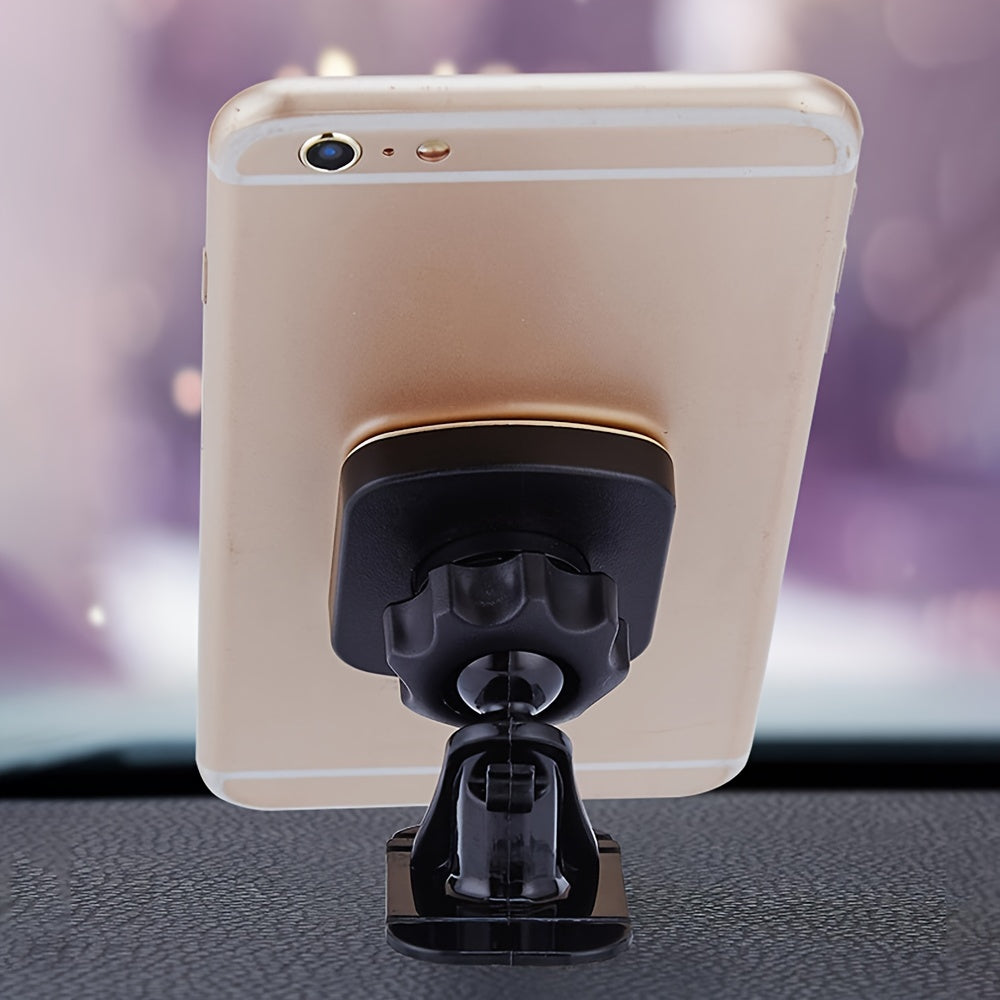 Magnetic Adhesive Bracket for Holding Mobile Phones in Cars, Designed for Center Console Use