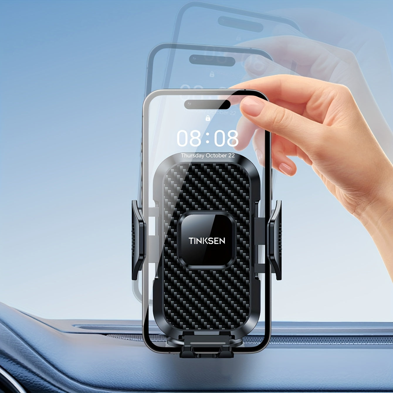 Upgraded Truck Magnetic Mobile Phone Stand - Adjustable Arm with Ergonomic Grip, Strong Suction Cup And Elliptical Design, Compatible with iPhone, Samsung, Android Smartphones, General Motors, Fashion Accessories, Texture Anti Slip Pad