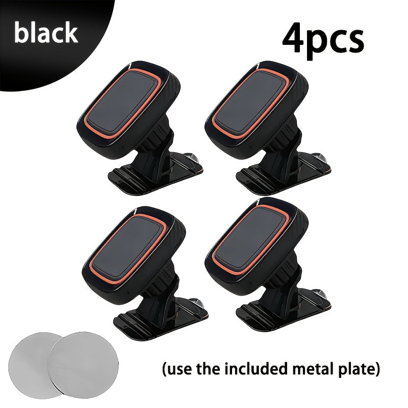 [Magnetic Phone Holder] VUXS Powerful Magnet Phone Holder, Used for Dashboard, Rotatable Magnetic Phone Holder, Compatible with iPhone, Samsung And Other Phones, with 4 Metal Plates And 4 Reinforced Magnets, High-Quality Magnetic Phone Holder
