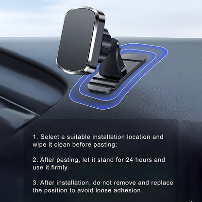 Magnetic Adhesive Bracket for Holding Mobile Phones in Cars, Designed for Center Console Use