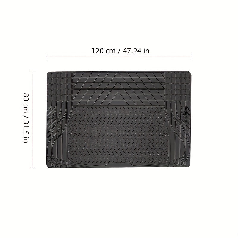 Vehicle Mat Universal Fit Trunk Cargo Liner All Weather Protection Seat Back Protector Trim-to-Fit Trunk Mat Compatible with Most Cars SUV Sedan