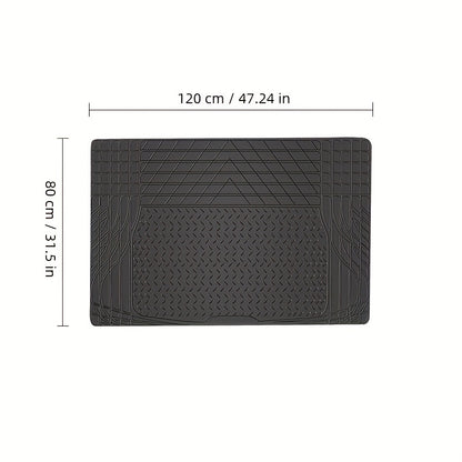 Vehicle Mat Universal Fit Trunk Cargo Liner All Weather Protection Seat Back Protector Trim-to-Fit Trunk Mat Compatible with Most Cars SUV Sedan