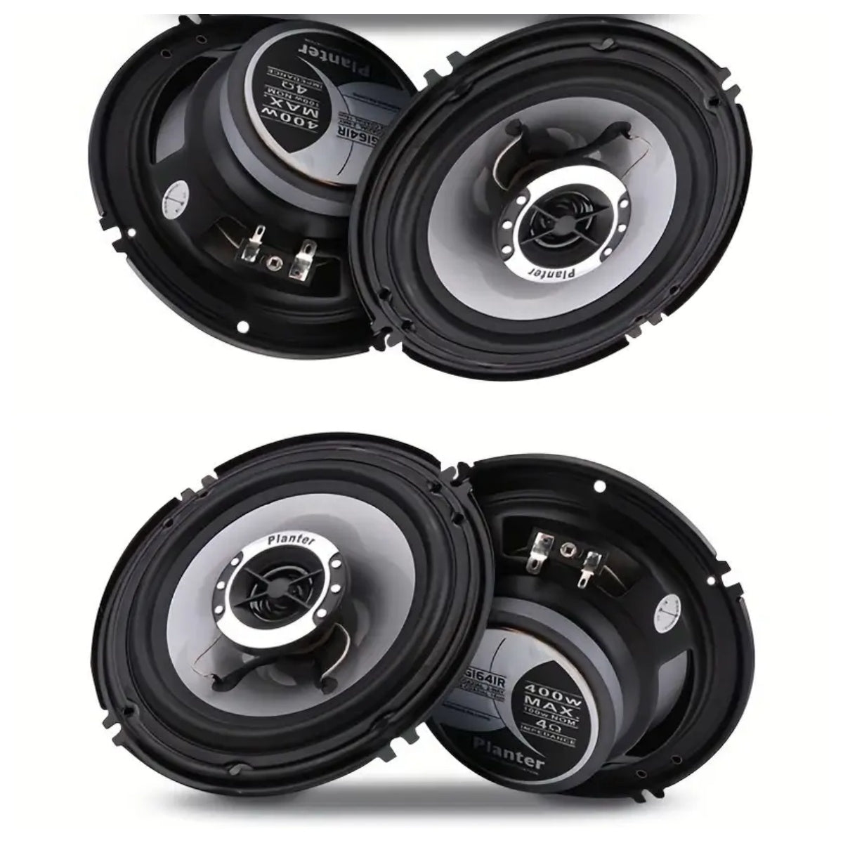 KELUNEGLO 6.5 Inch 400W Car Coaxial Speakers Stereo Car Door Hifi Full Range Speakers High-Quality Rubber Edges, Powerful Magnets, Truck Speakers Car Door Music Audio System Upgrade Universal Fits for Ford, for CHEVROLET, for TOYOTA, for HONDA, Etc.