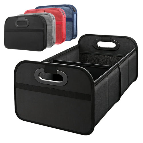 Portable, Durable, Foldable Car Storage Box with Handle - Suitable for All Cars, SUVs, and Minivans