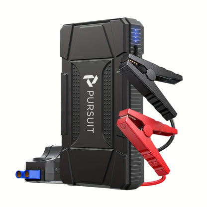 12V Portable Car Jump Starter 1000A Peak Battery Jumper Starter Jump Box for Car Battery, for Gas & Diesel Cars with USB Charge Ports & LED Flashlight, 6400mAh Power Bank