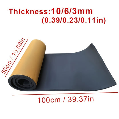 1 Roll 15/10/6/3mm Thickness Automotive Hood Engine Heat Insulation Soundproof Shock-Absorbing Soundproof Sticker Car Accessories 78.74*19.69inch/39.37*19.69inch